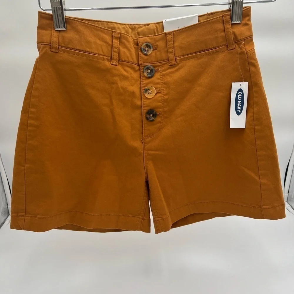 Old Navy Women High Waisted Button Fly Twill Short NWT - Picture 6 of 11